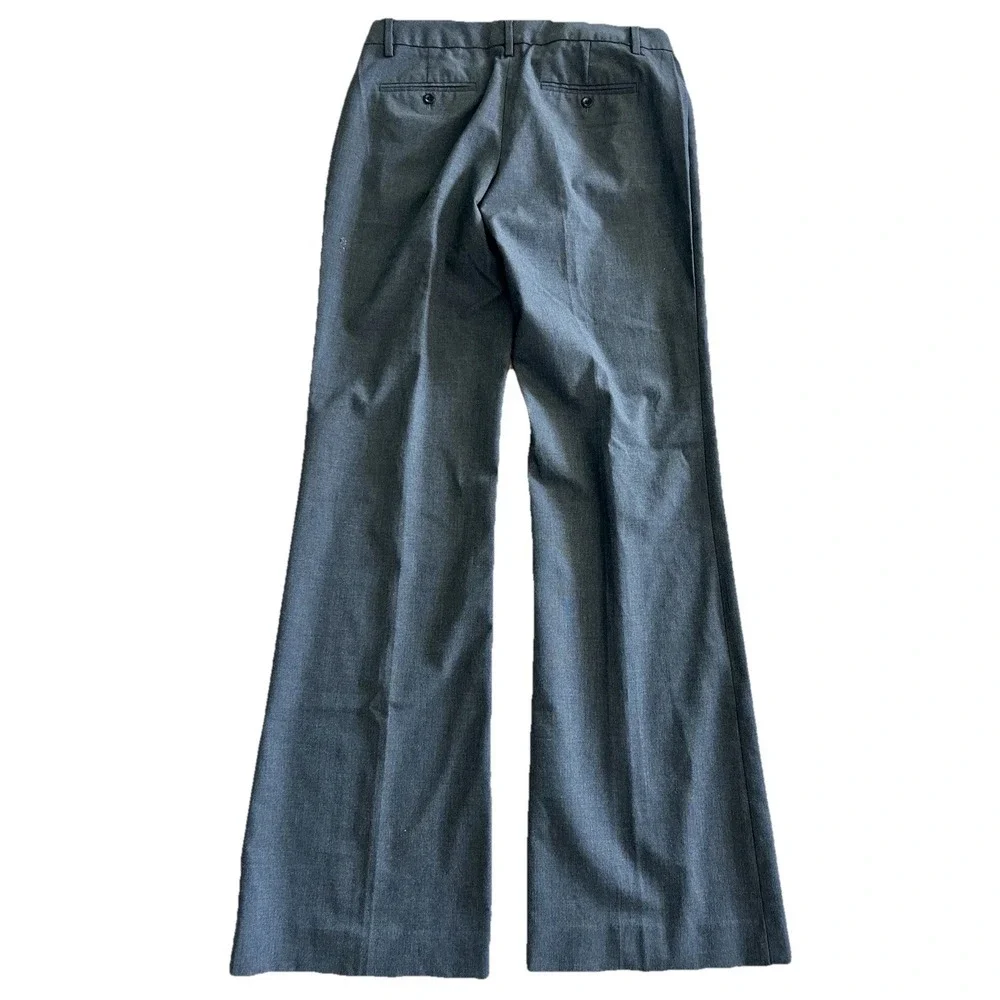 GAP 'Perfect Trouser' Womens 6L Tall Flare Boot‎ Subtle Gray Plaid Pants Career